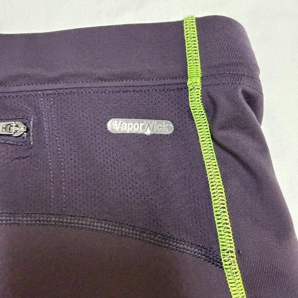 The North Face VaporWick Capri Leggings S Plum EUC Zip Pocket - Picture 6 of 13